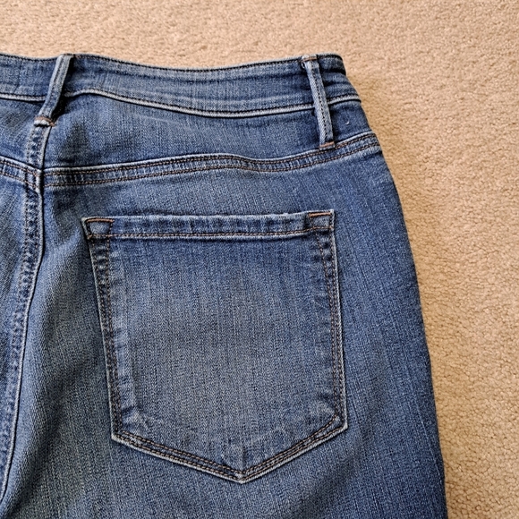 LOFT Ann Taylor Jeans Womens 29 Blue Curvy High Waist Skinny Ankle Sise 8 - Picture 9 of 12